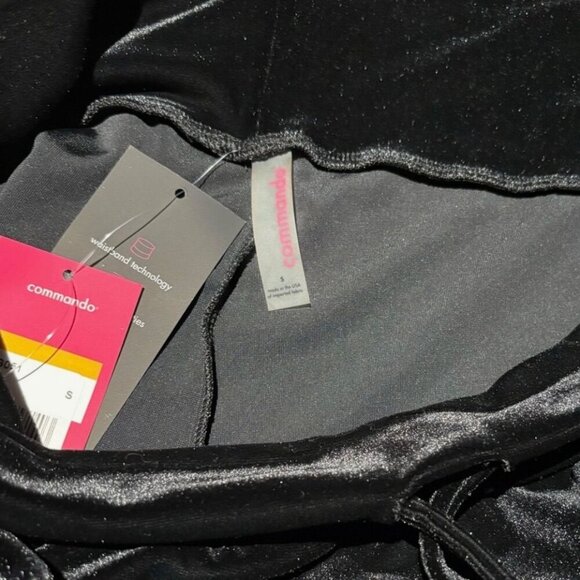 Commando Womens Velvet Jogger Pants Size Small Black - Picture 6 of 7